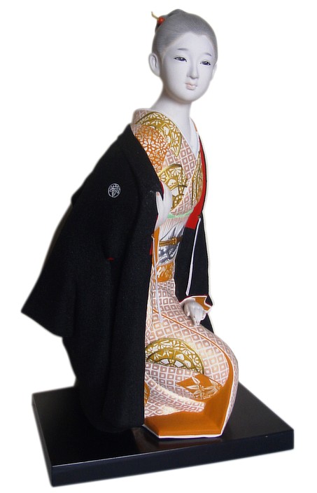 Japanese traditional ckay Hakata figurine