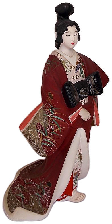 Japanese Noble lady of early Edo era, Japanese clay doll