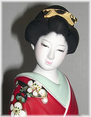 dancing geisha, japanese hakata doll