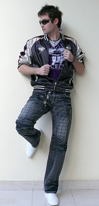 куртка ветровка с вышивкой ТИГР, сделано в Японии