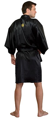 japanese  pure silk embroidered  kimono gown for man