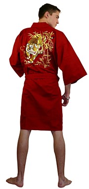 japanese embroidered short kimono