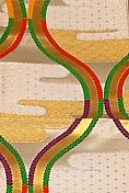 japanese silk brocaded vintage obi belt