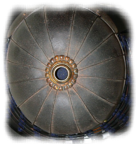 самурайский доспех эпохи Муромачи, деталь кабуто