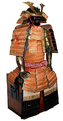 доспехи самурая эпохи Мурамачи - Эдо, ламеллярный доспех