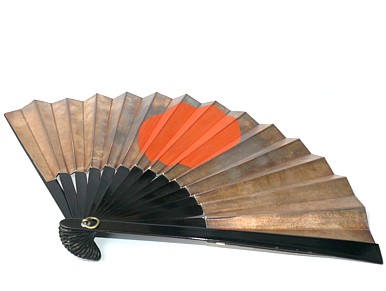 тессен, самурайский веер, эпоха Эдо, первая половина, 19 в.