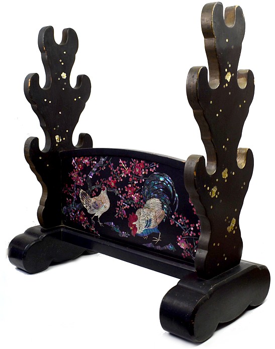 японская антикварная подставка для самурайских мечей