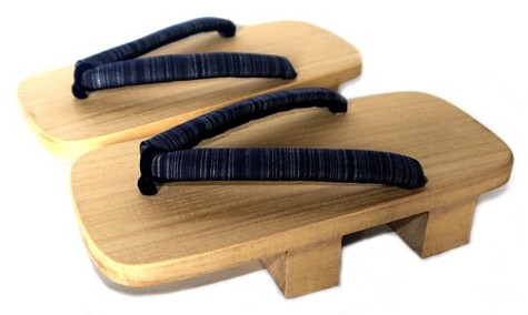 japanese wooden traditional shoes