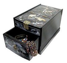 японская лаковая шкатулка с зеркалом, Япония, 1930-50-е гг.