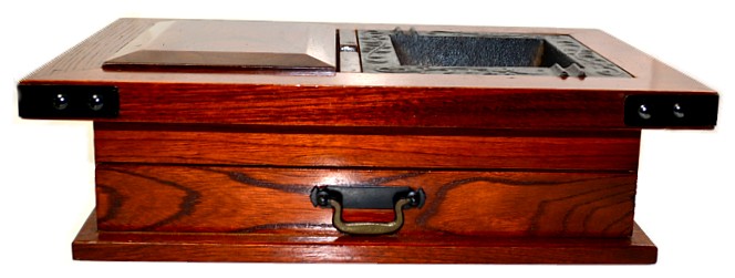 японская деревянная коробка для сигар и табака, дерево, лак, 1920-е гг
