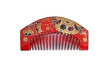 японский лаковый гребень с росписью для украшения прически, 1950-е гг.
