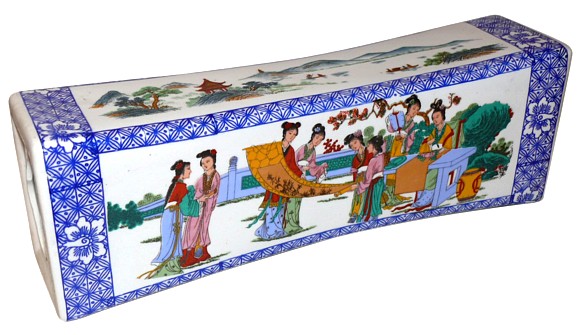 подголовник фарфоровый, Япония, 1920-е гг