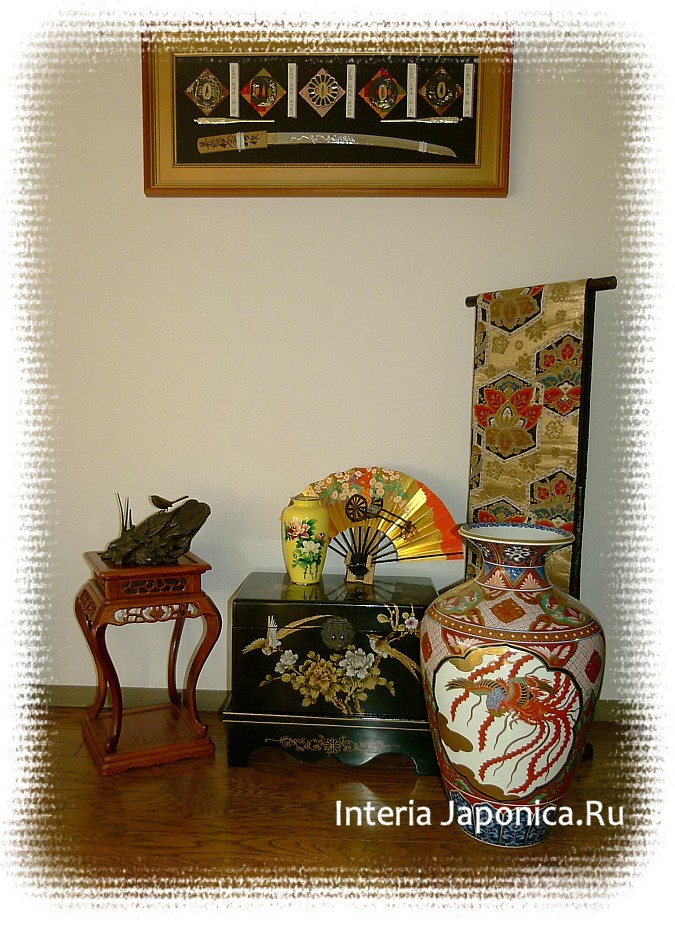 японский стиль интерьера: японский пояс оби в интерьере