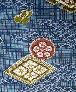 рисунок ткани традиционного мужского кимоно