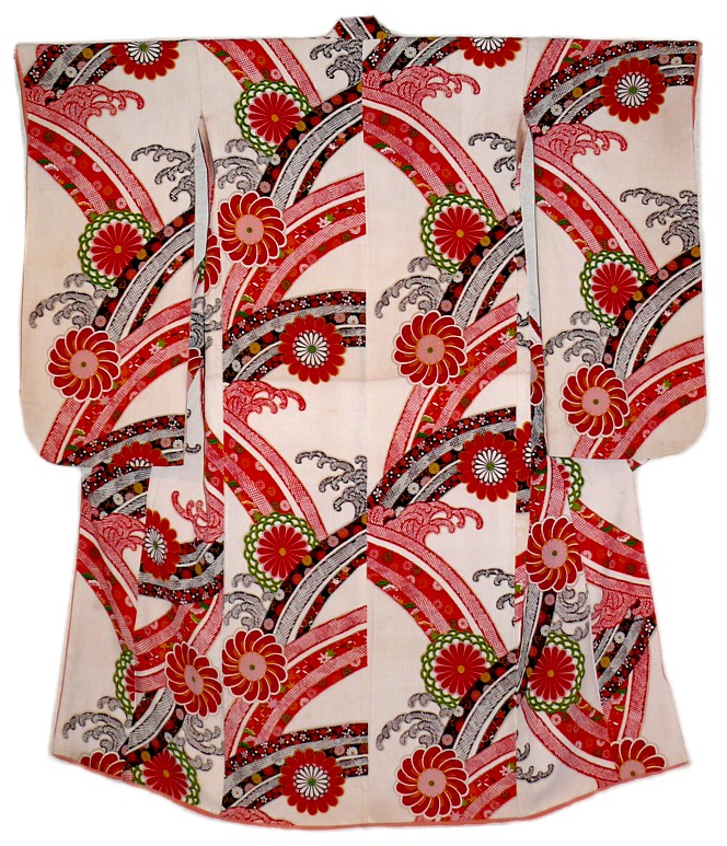 японское кимоно, шелк, авторская роспись, 1920-е гг.