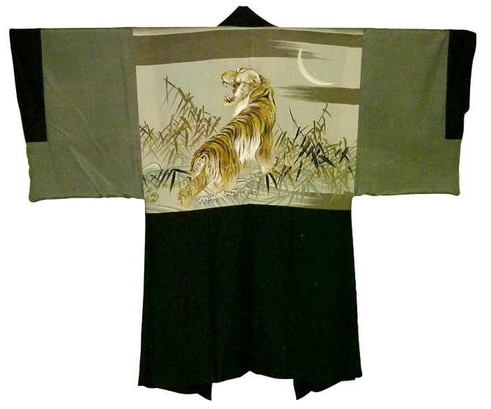 japanese traditional kimono jacket HAORI, 1950's