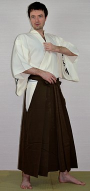 japanese traditional silk hakama, vintage