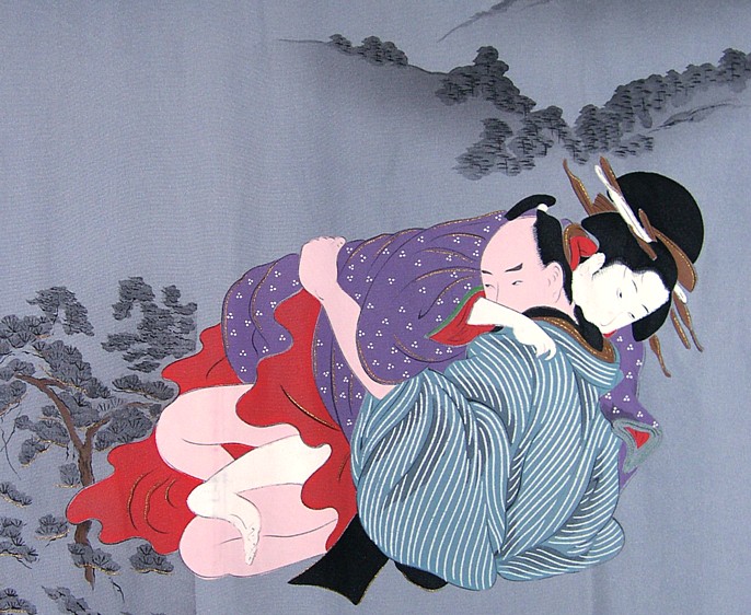 picture on kimono