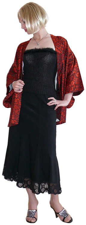 japanese woman kimono jacket or haori, 1960. The Japonic Online Store