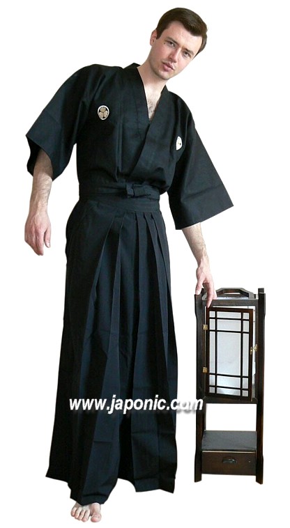 clothing scale is a 1/6  kimono Details about   #15-2 shirt belt and hakama for a samurai. 