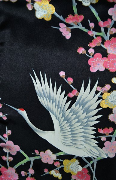 Japanese 100% silk woman's kimono Imari. Japanese style silk home ...